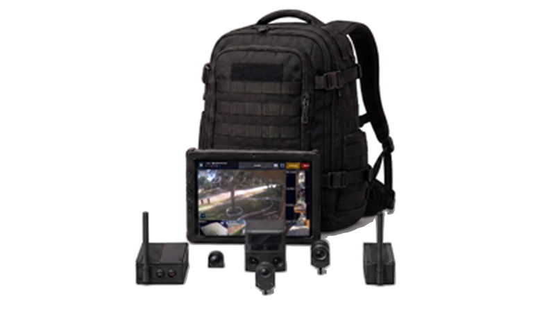 P7T backpack kit with Panther tablet, cameras, and wireless sensors